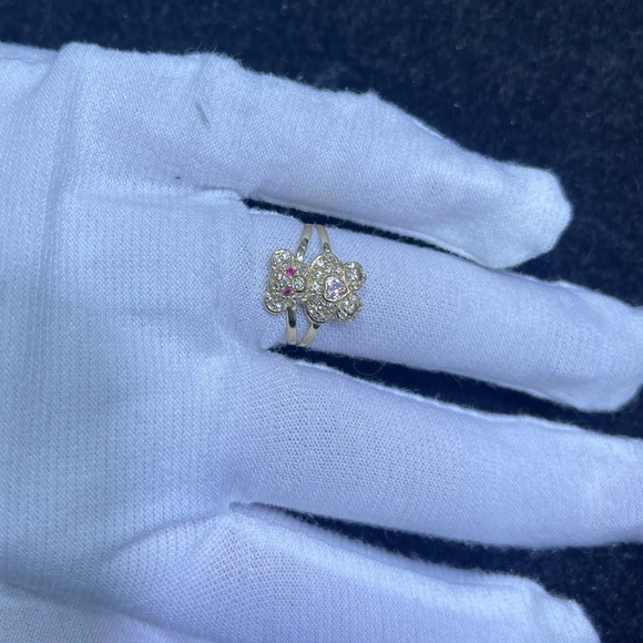 Jewelry - 14kt gold teddy bear ring!! Size 7